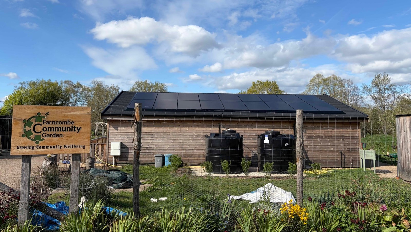 Farncombe Community Garden Godalming solar PV installation